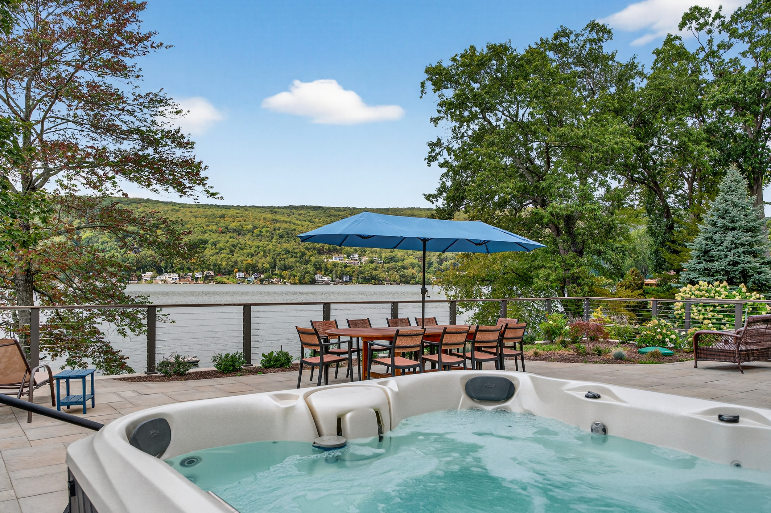 amazing hot tub views